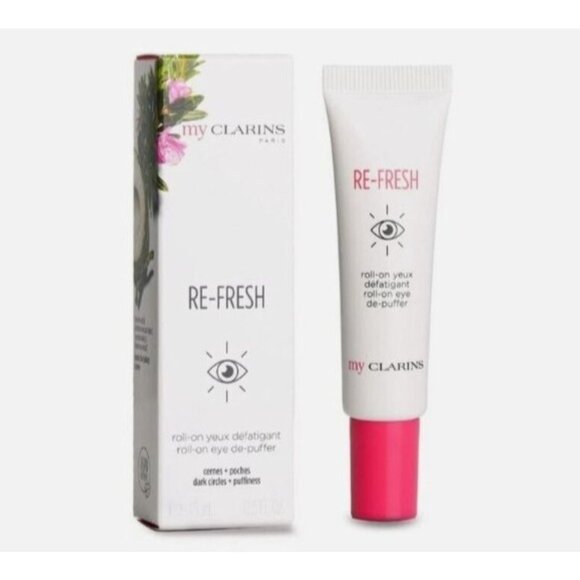 My Clarins Re-Fresh Roll-On Eye De-Puffer Eliminate Dark Circles and Fatigue - Picture 1 of 5